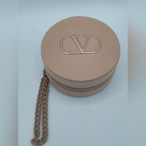 VALENTINO Go-Cushion Nude Round Case w/ Chain | VIP GWP Mini Bag NIP